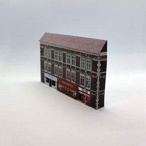 N Gauge low relief post office and coffee shop