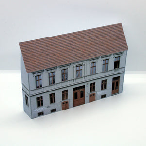 low relief model railway buildings in HO scale