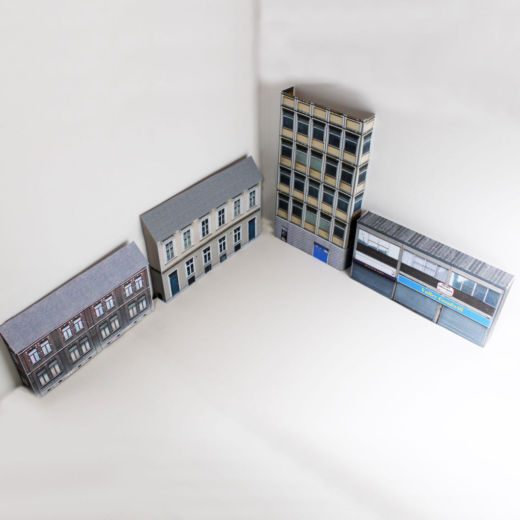 Low relief HO scale buildings