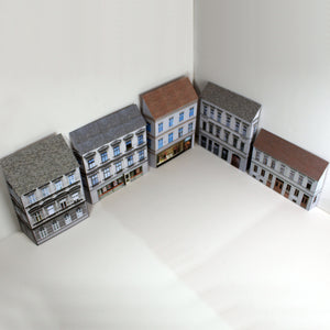 low relief model railway buildings in HO scale