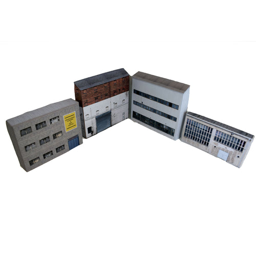 Low relief HO Scale Industrial Buildings