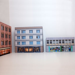 model railway buildings in HO scale