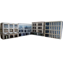 Load image into Gallery viewer, Low relief HO scale model railway buildings