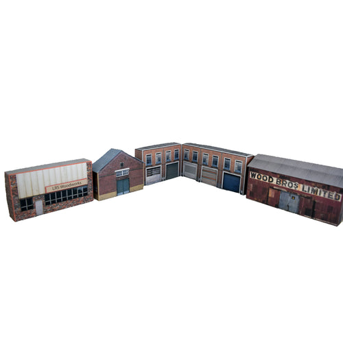 HO low relief model buildings