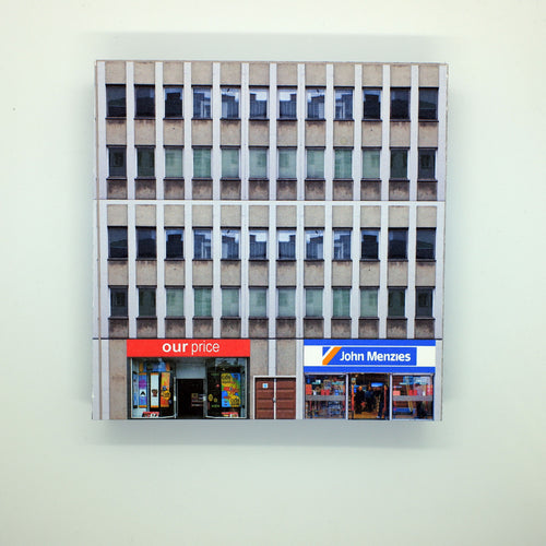 N Gauge Building with shops from 1980's