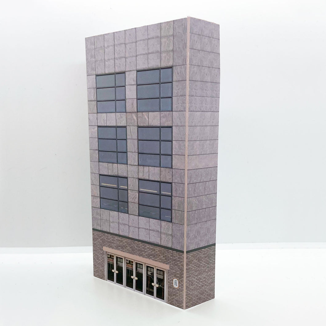 low relief high rise apartment building for model railways