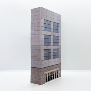 low relief high rise apartment building for model railways