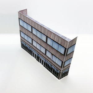 low relief n gauge building and modern offices