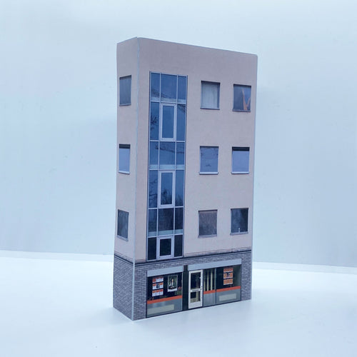 low relief n gauge office building