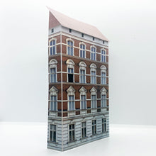 Load image into Gallery viewer, card low relief retro town building