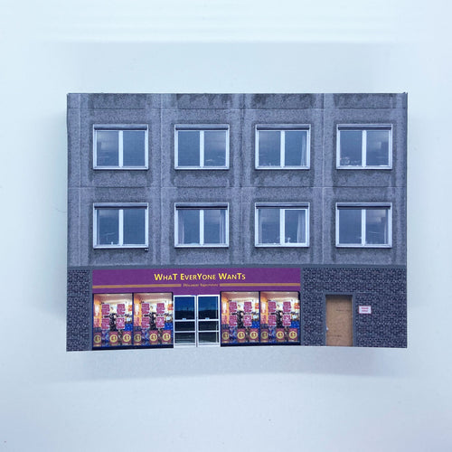 low relief n gauge 1980's shop and building