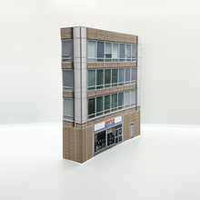 Load image into Gallery viewer, Low relief OO gauge building with retro electronics shop