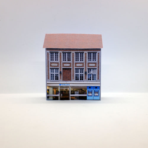 N gauge modern bank building