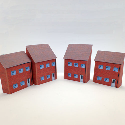 Low relief N Scale houses