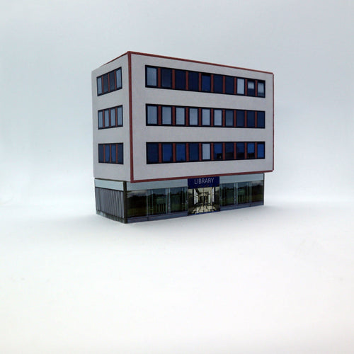 N gauge library building