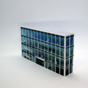Modern low relief office building in N scale
