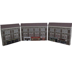 3 N Scale Town Shops