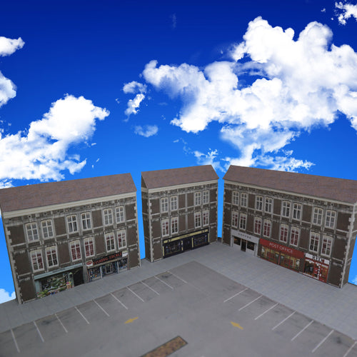 3 N Gauge Village Buildings