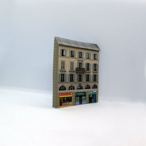 Low relief N scale shops 