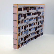 Load image into Gallery viewer, 1:148 Printable Card N Gauge Model Railway Building Residential Flats (LR-R-005)