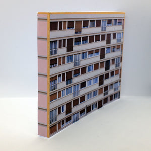 1:148 Printable Card N Gauge Model Railway Building Residential Flats (LR-R-005)