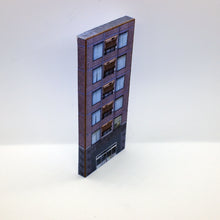 Load image into Gallery viewer, Printable 1:148 Card N Gauge Model Railway Building Residential  Flats (LR-R-007)