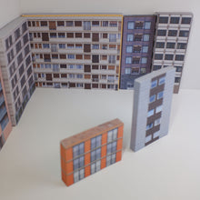 Load image into Gallery viewer, Low relief Z gauge apartment buildings
