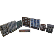 Load image into Gallery viewer, N Scale 7 Shop Buildings