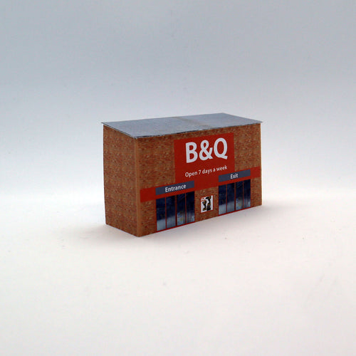 modern N gauge industrial estate shop