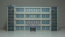 Load image into Gallery viewer, N Gauge hospital viewed from the front