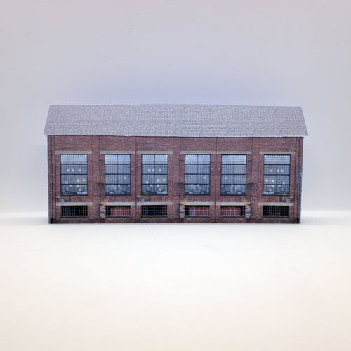 N gauge industrial warehouse