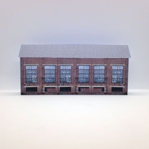 N gauge industrial warehouse