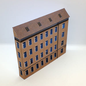 European style model railway building