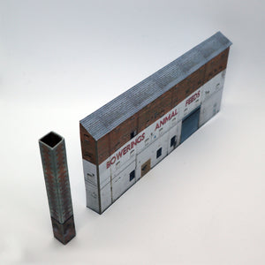 N gauge warehouse with chimney