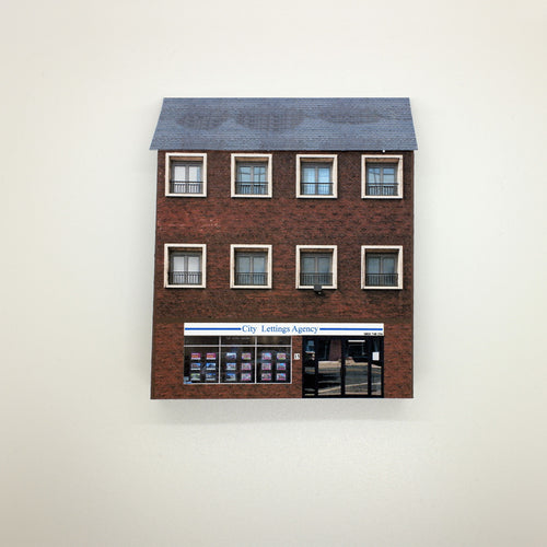 low relief n gauge letting agency and residential building