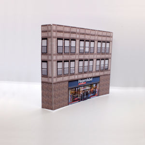 Low relief Z gauge Euro shops and buildings