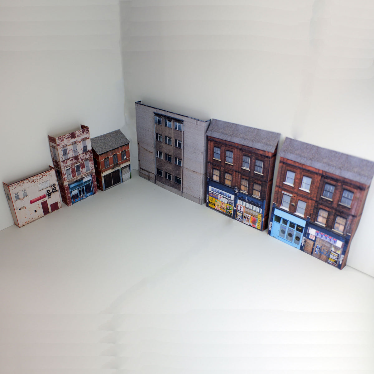 Printable N Gauge Derelict Buildings - Scale Model Buildings