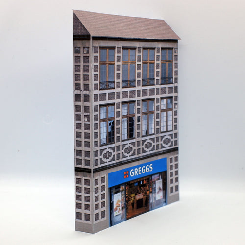 N Gauge Bakery in low relief model