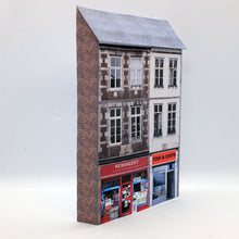 Load image into Gallery viewer, OO gauge newsagent and chippy in low relief