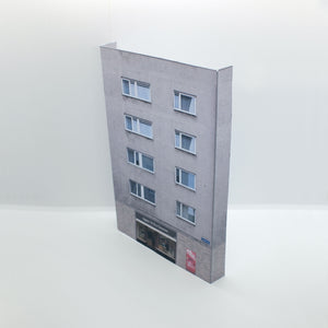 OO gauge dry cleaners and residential building