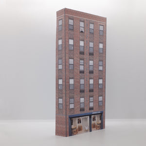 Low relief oo gauge high rise apartment building