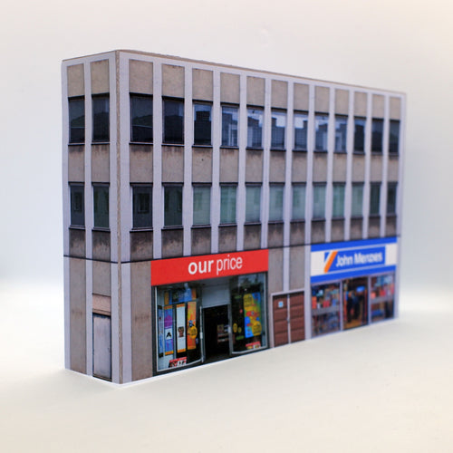 low relief oo gauge high street shops