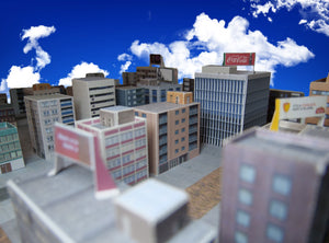 T Gauge 1:450 City Buildings with Advertising