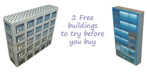 2 FREE Card Model Railway Buildings