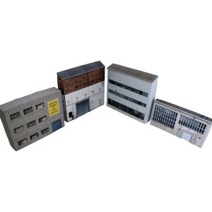 card industrial model railway buildings