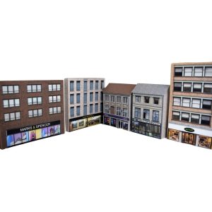 model railway buildings british high street