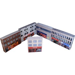 low relief model railway buildings from the 1990's