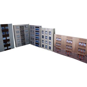 model railway apartments and buildings