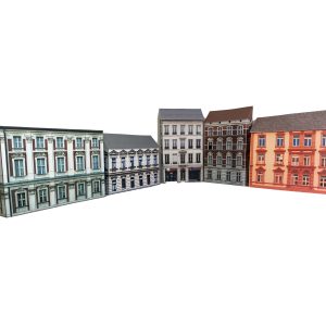 model railway buildings low relief style