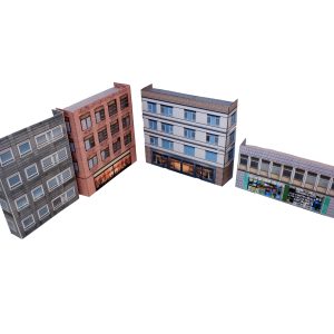 low relief model railway buildings